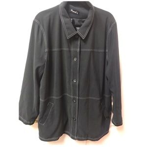 ‼️ EUC Black Suede-Like Light Jacket 2X